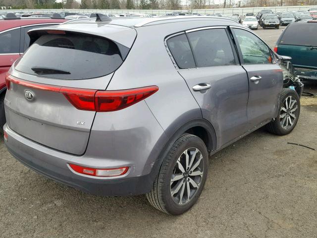 KNDPNCAC9H7280174 - 2017 KIA SPORTAGE E GRAY photo 4