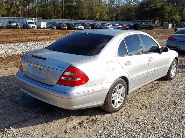 WDBUF56J46A809029 - 2006 MERCEDES-BENZ E 350 SILVER photo 4