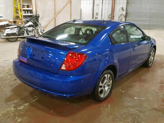 1G8AW14F95Z121419 - 2005 SATURN ION LEVEL BLUE photo 4