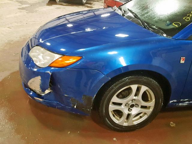 1G8AW14F95Z121419 - 2005 SATURN ION LEVEL BLUE photo 9