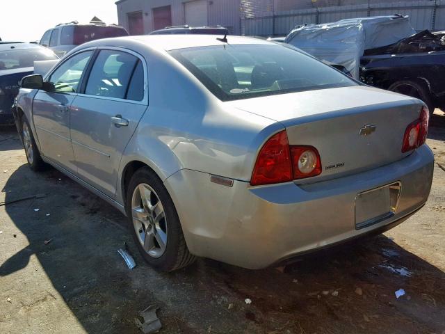 1G1ZH57B09F220410 - 2009 CHEVROLET MALIBU 1LT SILVER photo 3