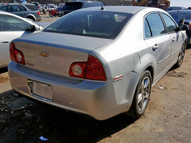 1G1ZH57B09F220410 - 2009 CHEVROLET MALIBU 1LT SILVER photo 4