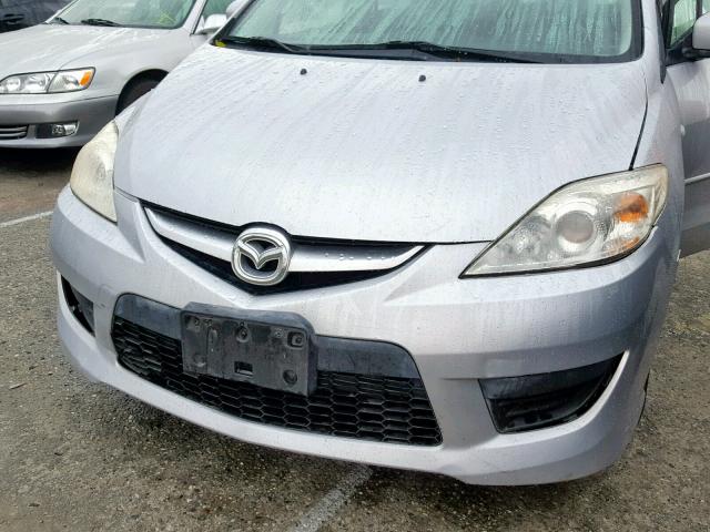 JM1CR29L290334233 - 2009 MAZDA 5 SILVER photo 9