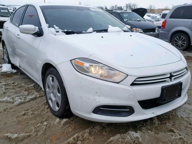 1C3CDFAA7FD122761 - 2015 DODGE DART SE WHITE photo 1