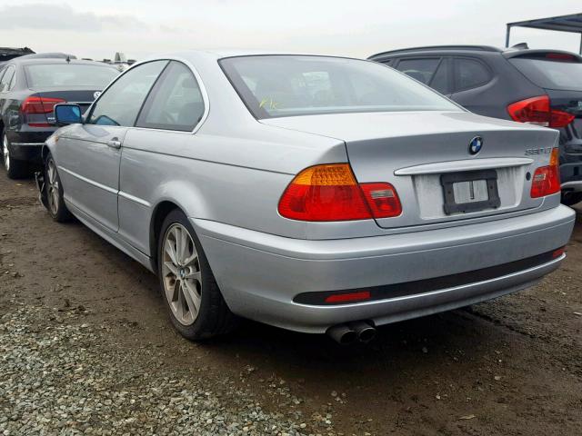 WBABD53424PL14025 - 2004 BMW 330 CI SILVER photo 3