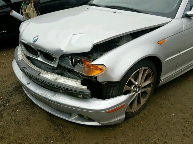 WBABD53424PL14025 - 2004 BMW 330 CI SILVER photo 9