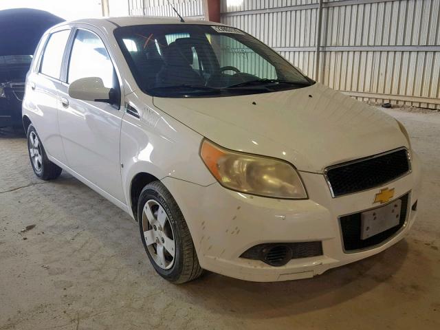 KL1TD66E99B396445 - 2009 CHEVROLET AVEO LS WHITE photo 1