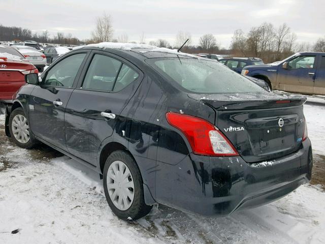 3N1CN7AP1GL874649 - 2016 NISSAN VERSA S BLACK photo 3