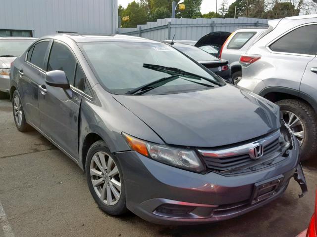 2HGFB2F92CH553210 - 2012 HONDA CIVIC EXL BLUE photo 1