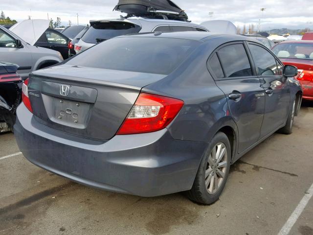 2HGFB2F92CH553210 - 2012 HONDA CIVIC EXL BLUE photo 4