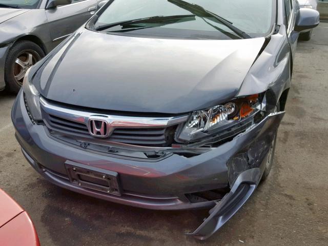 2HGFB2F92CH553210 - 2012 HONDA CIVIC EXL BLUE photo 9