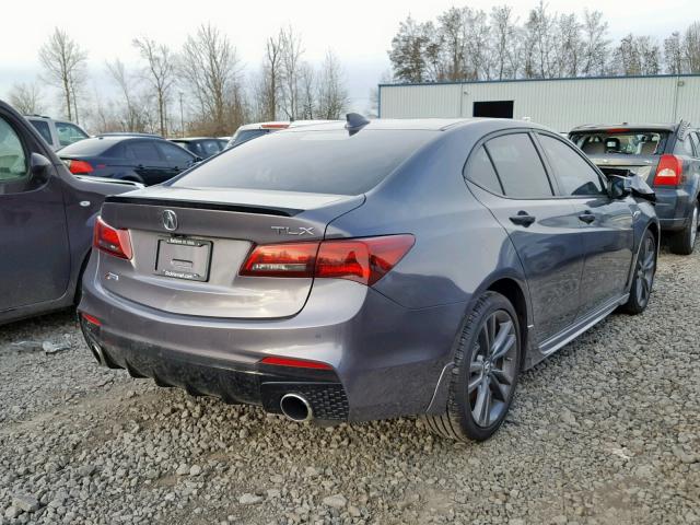 19UUB2F65JA008899 - 2018 ACURA TLX TECH+A Մոխրագույն լուսանկար 4
