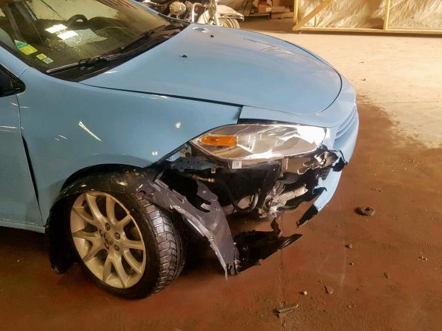 1C3CDFBA6DD226217 - 2013 DODGE DART SXT BLUE photo 9