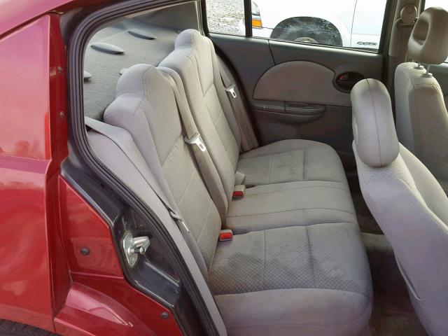 1G8AJ54F05Z134114 - 2005 SATURN ION LEVEL RED photo 6