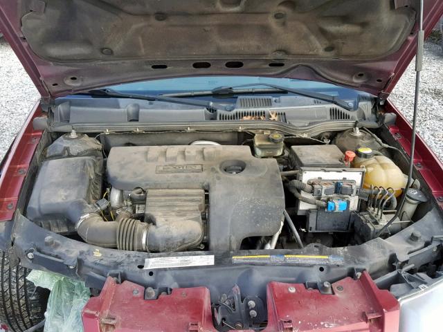 1G8AJ54F05Z134114 - 2005 SATURN ION LEVEL RED photo 7