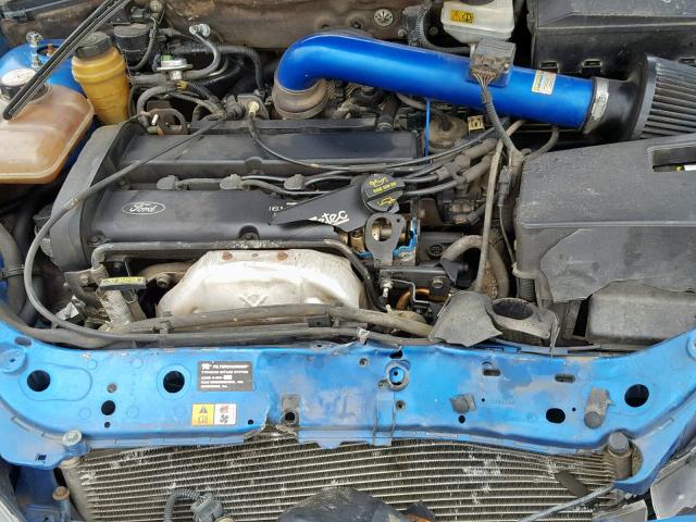 3FAFP31381R216380 - 2001 FORD FOCUS ZX3 BLUE photo 7