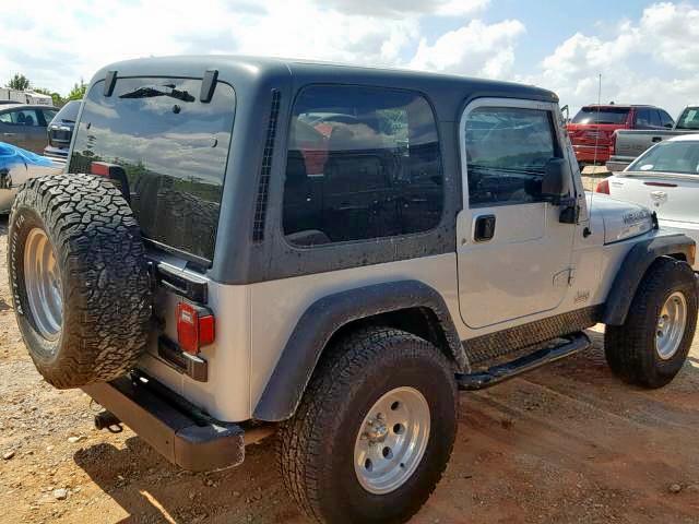 1J4FA39S55P369880 - 2005 JEEP WRANGLER X SILVER photo 4