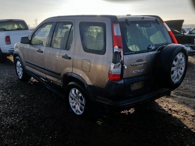 JHLRD788X6C005974 - 2006 HONDA CR-V EX Beżowy zdjęcie 3