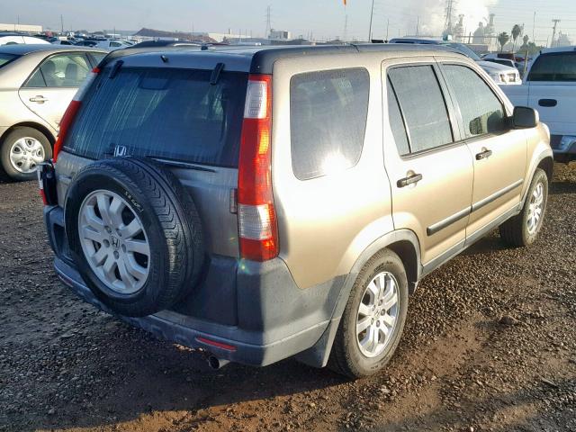 JHLRD788X6C005974 - 2006 HONDA CR-V EX Beżowy zdjęcie 4