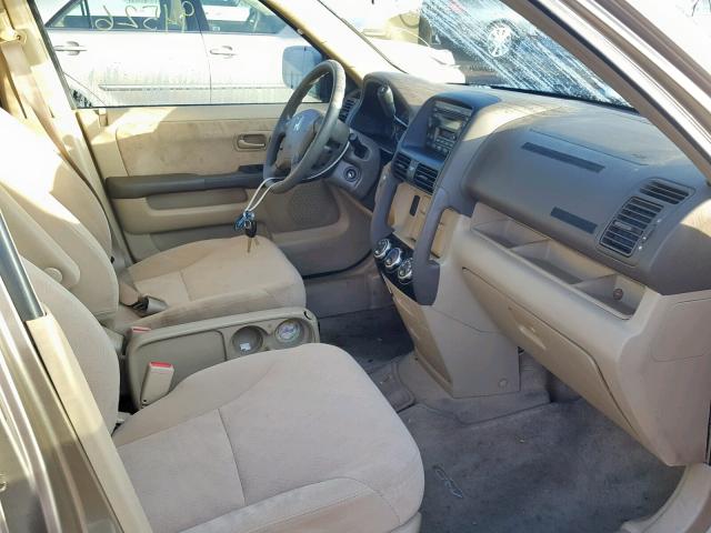 JHLRD788X6C005974 - 2006 HONDA CR-V EX Beżowy zdjęcie 5