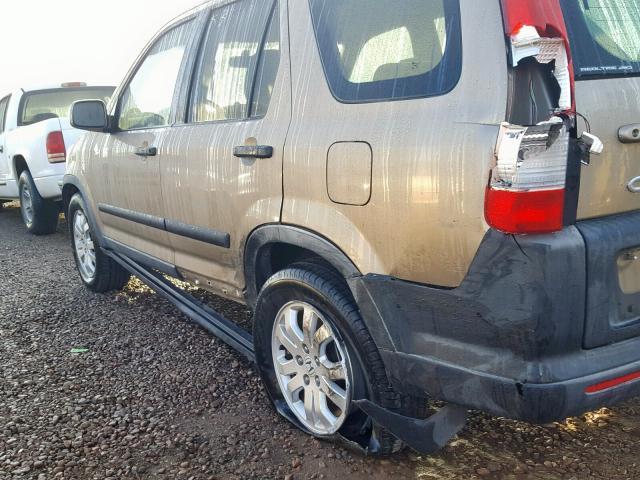 JHLRD788X6C005974 - 2006 HONDA CR-V EX Beżowy zdjęcie 9