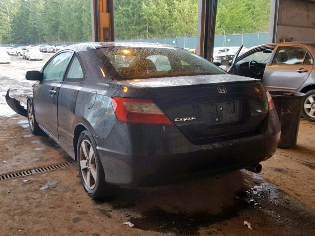 2HGFG12998H550880 - 2008 HONDA CIVIC EXL BLACK photo 3