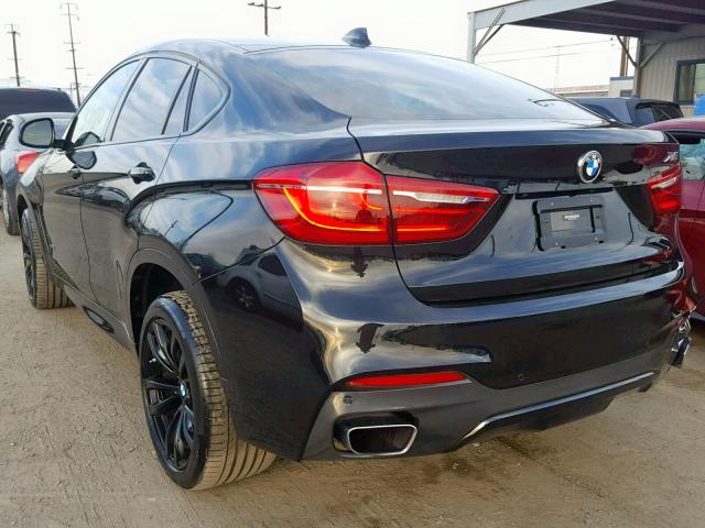 5UXKU2C56J0X50762 - 2018 BMW X6 XDRIVE3 BLACK photo 3