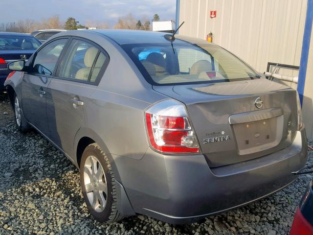 3N1AB61E68L626522 - 2008 NISSAN SENTRA 2.0 GRAY photo 3