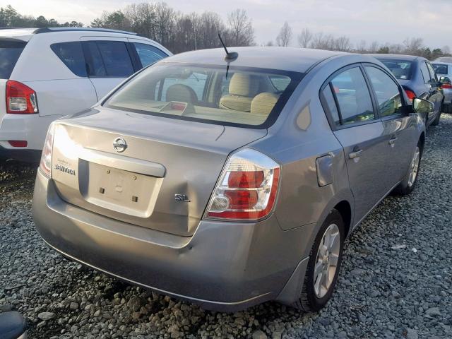 3N1AB61E68L626522 - 2008 NISSAN SENTRA 2.0 GRAY photo 4