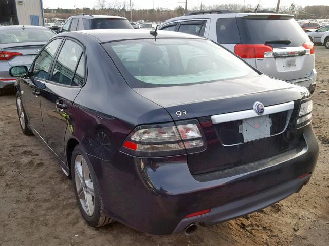 YS3FA4BY3A1608374 - 2010 SAAB 9-3 2.0T BLACK photo 3