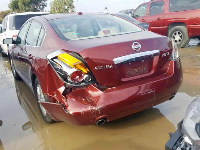 1N4AL2AP4AN471615 - 2010 NISSAN ALTIMA BAS BURGUNDY photo 3