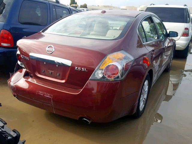 1N4AL2AP4AN471615 - 2010 NISSAN ALTIMA BAS BURGUNDY photo 4