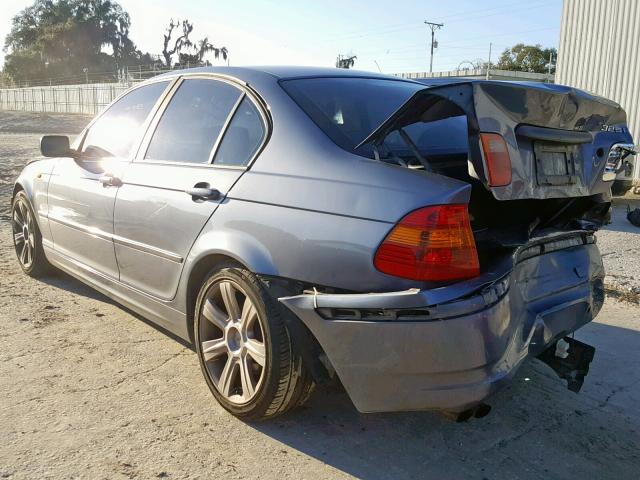 WBAEV334X2PD00291 - 2002 BMW 325 I BLUE photo 3