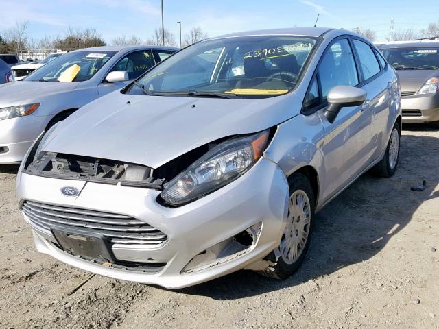 3FADP4AJ2EM154294 - 2014 FORD FIESTA S SILVER photo 2