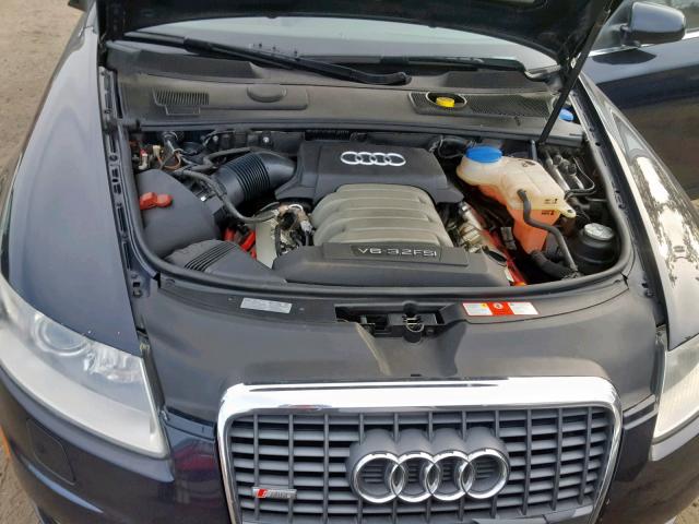 WAUDH74F48N016053 - 2008 AUDI A6 3.2 QUA BLUE photo 7