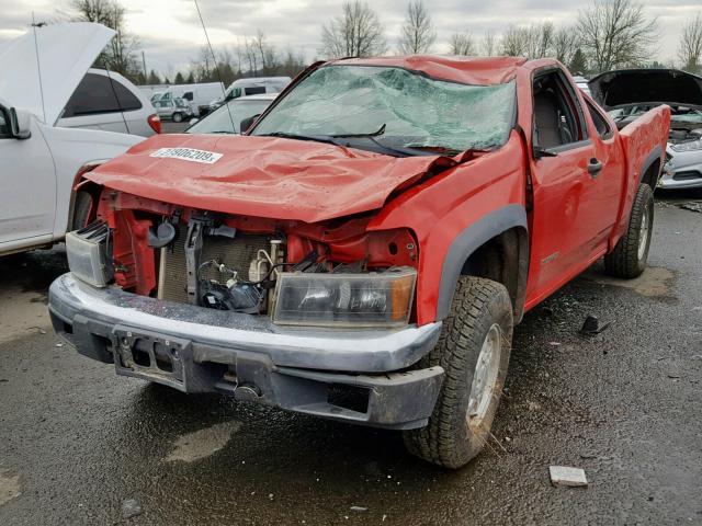 1GCDT198648181023 - 2004 CHEVROLET COLORADO RED photo 2