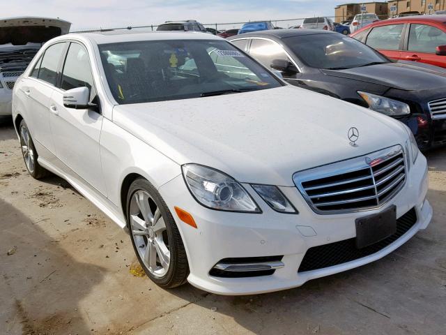 WDDHF5KB4DA765649 - 2013 MERCEDES-BENZ E 350 WHITE photo 1