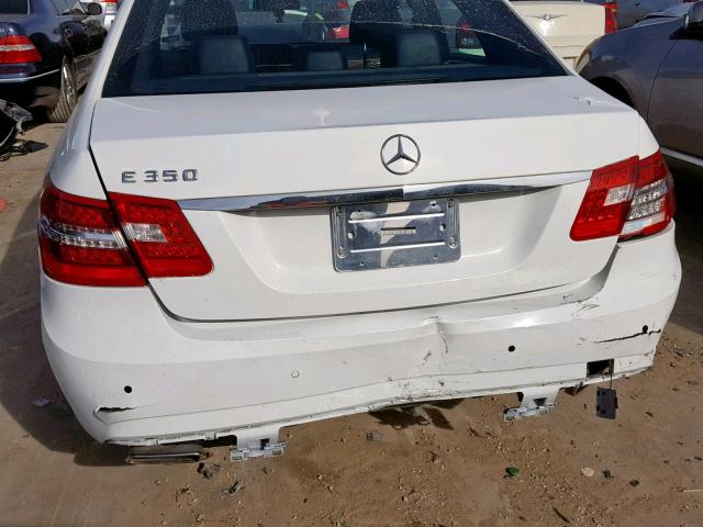 WDDHF5KB4DA765649 - 2013 MERCEDES-BENZ E 350 WHITE photo 9