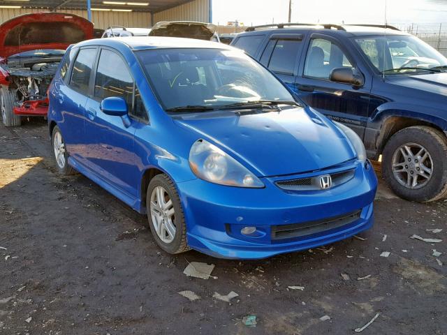 JHMGD38618S013674 - 2008 HONDA FIT SPORT BLUE photo 1