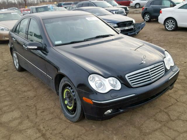 WDBRF81J04F491876 - 2004 MERCEDES-BENZ C 240 4MAT BLACK photo 1