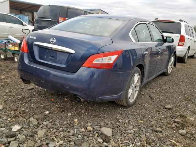 1N4AA5AP9AC826846 - 2010 NISSAN MAXIMA S BLUE photo 4