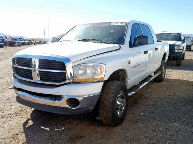 3D7KS29C86G155269 - 2006 DODGE RAM 2500 WHITE photo 2