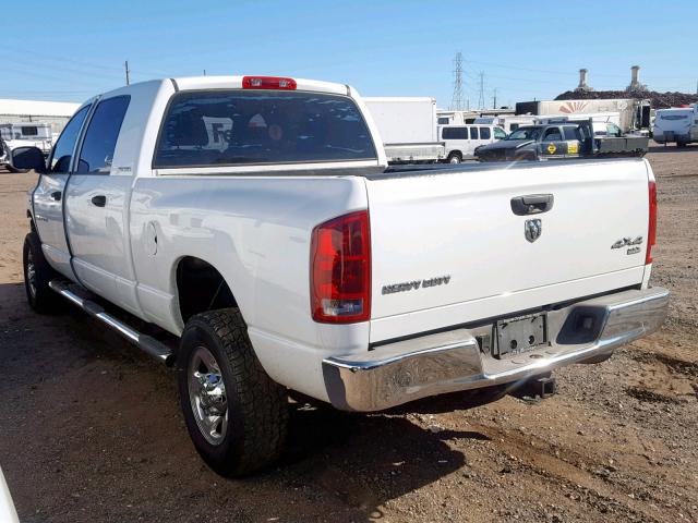 3D7KS29C86G155269 - 2006 DODGE RAM 2500 WHITE photo 3