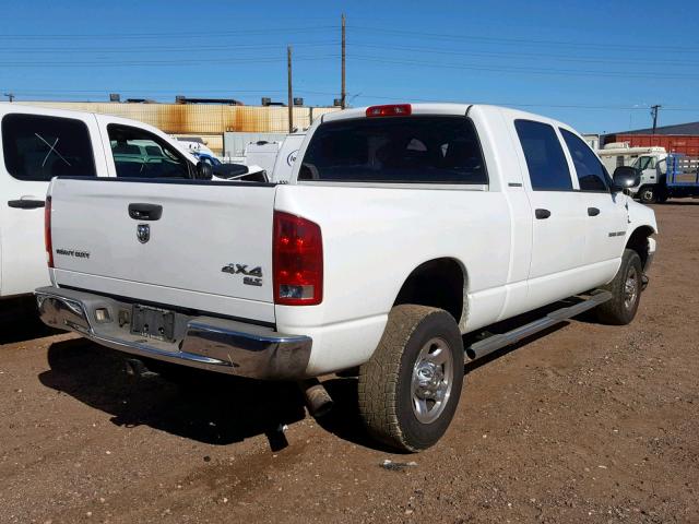 3D7KS29C86G155269 - 2006 DODGE RAM 2500 WHITE photo 4