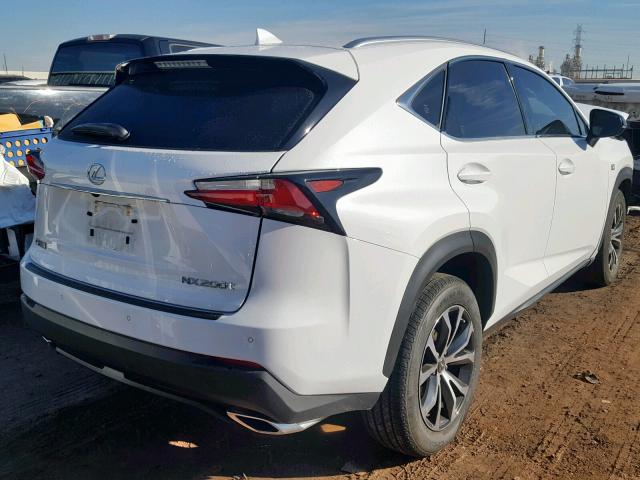 JTJYARBZ4H2075328 - 2017 LEXUS NX 200T WHITE photo 4