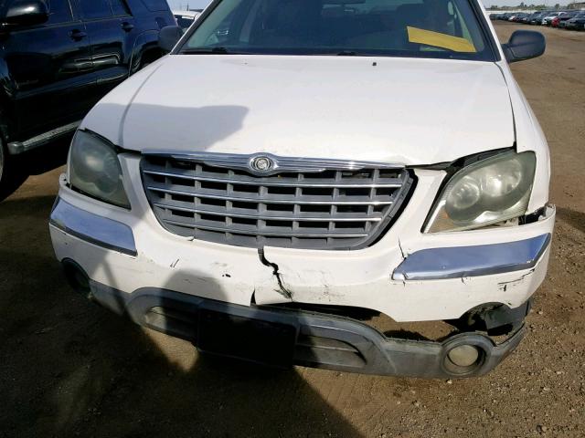 2C4GM68455R331313 - 2005 CHRYSLER PACIFICA T WHITE photo 9