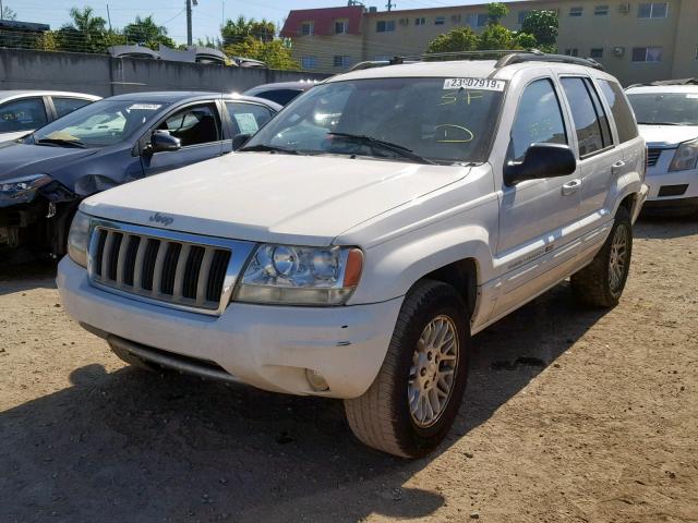 1J4GX58S04C221836 - 2004 JEEP GRAND CHER WHITE photo 2