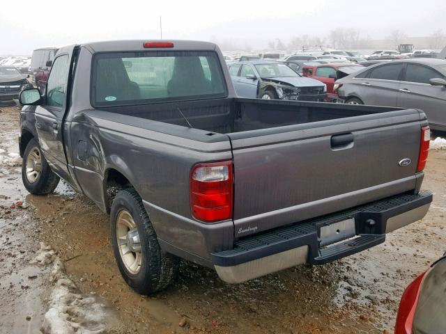 1FTYR10D65PA89282 - 2005 FORD RANGER GRAY photo 3