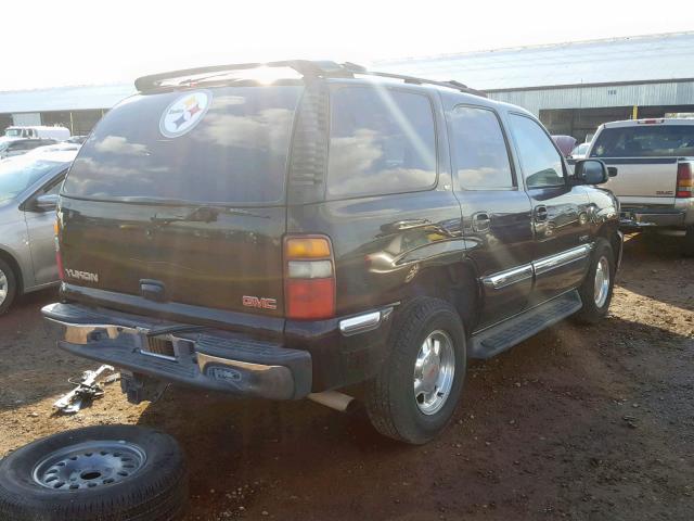 1GKEK13Z52R232726 - 2002 GMC YUKON BLACK photo 4