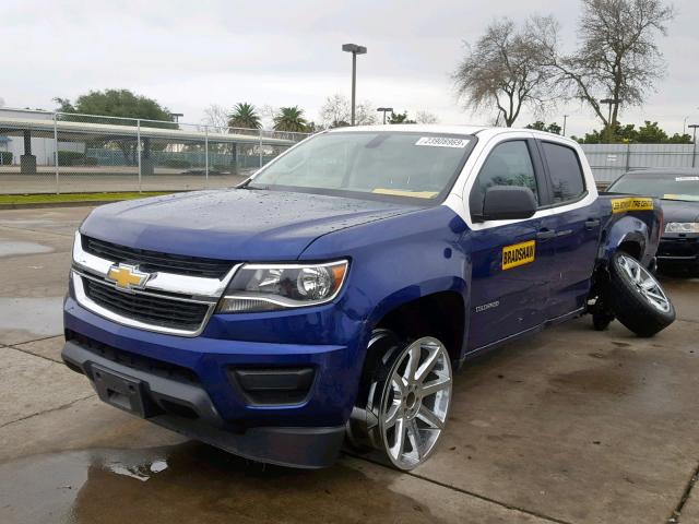 1GCGSAE30F1205869 - 2015 CHEVROLET COLORADO BLUE photo 2